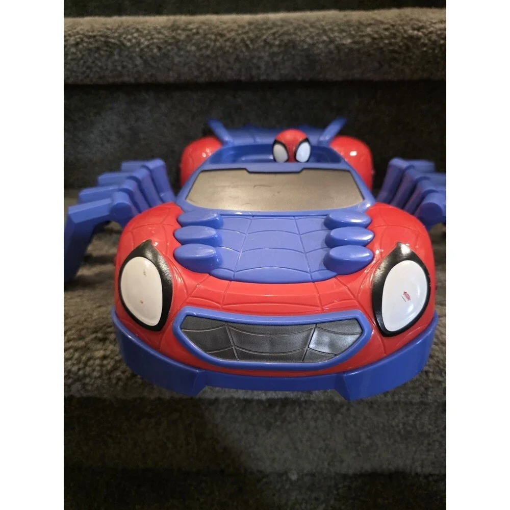 Disney Marvel 2021 Spider-Man Red and Blue Toy Car & Figure